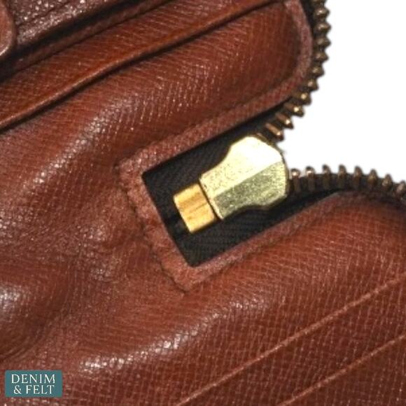 Louis Vuitton Brown Monogram Poche Escapade Wallet Zippered Travel Clutch RARE - Picture 8 of 15